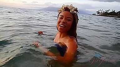 Jamie Marleigh in Jamie looks beautiful on the beach and underwater