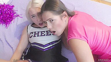 Marilyn Sugar - Sexy Cheerleaders Marilyn Sugar & Serina Gomez Get Fucked Hard By Porno Dan And Matt Bird!